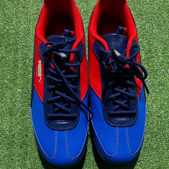 Men’s NWOB BMW M Motorsport Roma Via Shoes 9.5 Blue Red - Picture 3 of 7